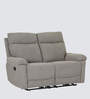 Ipoh Fabric 2 Seater Manual Recliner in Brown Colour