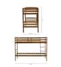 Ipoh Malaysian Kids Bunk Bed In Brown Finish