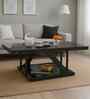 Ipoh Malaysian Rectangular Glass Top Coffee Table In Black Finish
