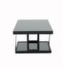 Ipoh Malaysian Rectangular Glass Top Coffee Table In Black Finish