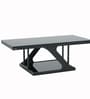 Ipoh Malaysian Rectangular Glass Top Coffee Table In Black Finish