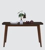 Ipoh Dining Set 6 Seater in Brown Finish