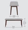 Ipoh Dining Set 6 Seater in Brown Finish