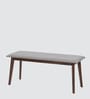 Ipoh Dining Set 6 Seater in Brown Finish