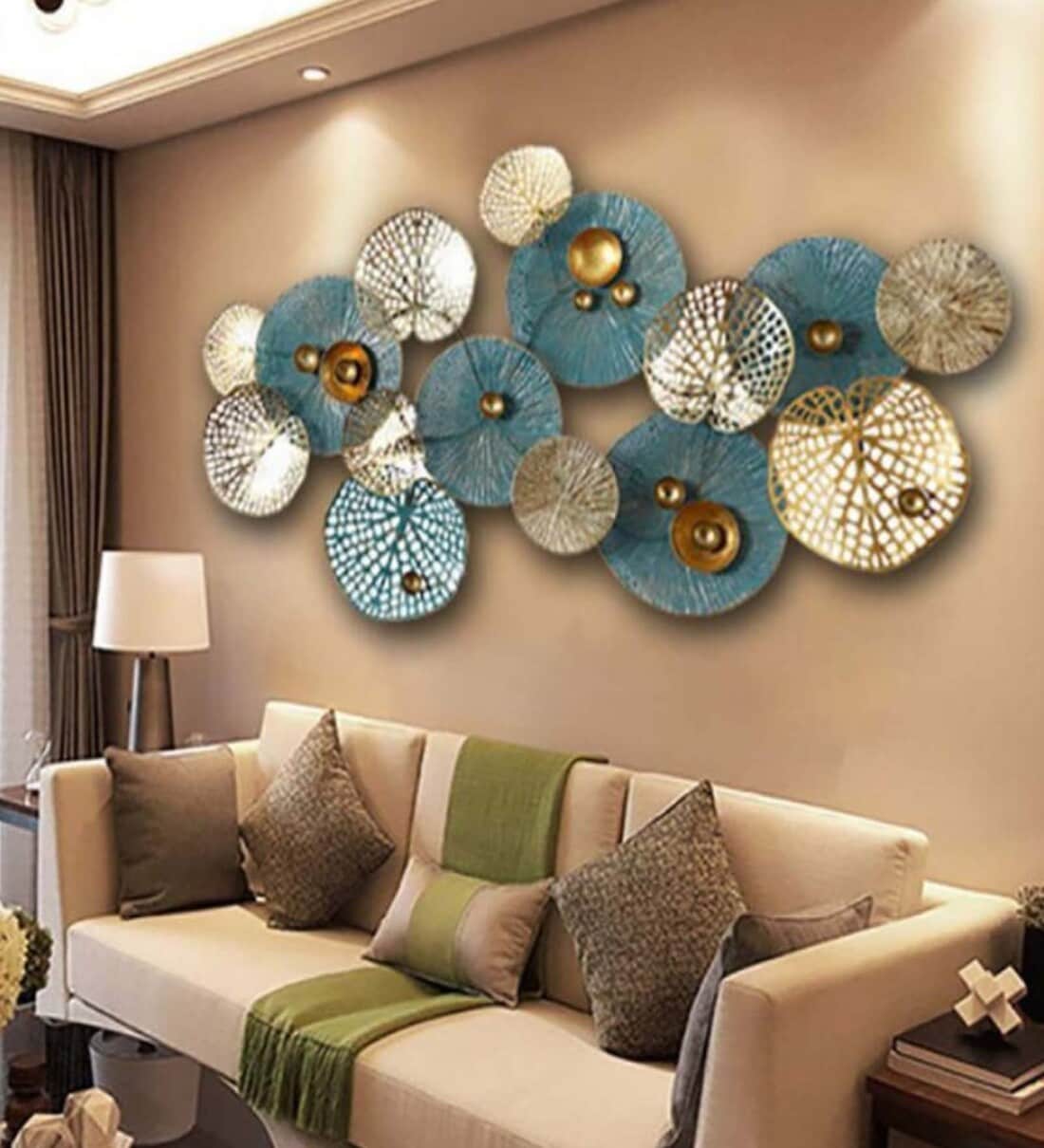 Buy Iron Abstract Wall Art in Blue By Astro Home Online Abstract