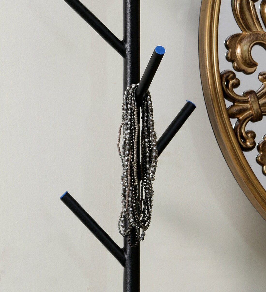 Buy Iron Black Wall Mounted Hanger by Deneb Online Hangers Wardrobe