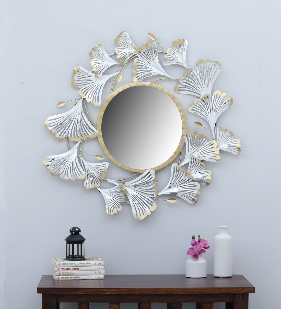Buy White Iron Fine Decorative Mirror at 6 OFF by Deco Kraftee Pepperfry