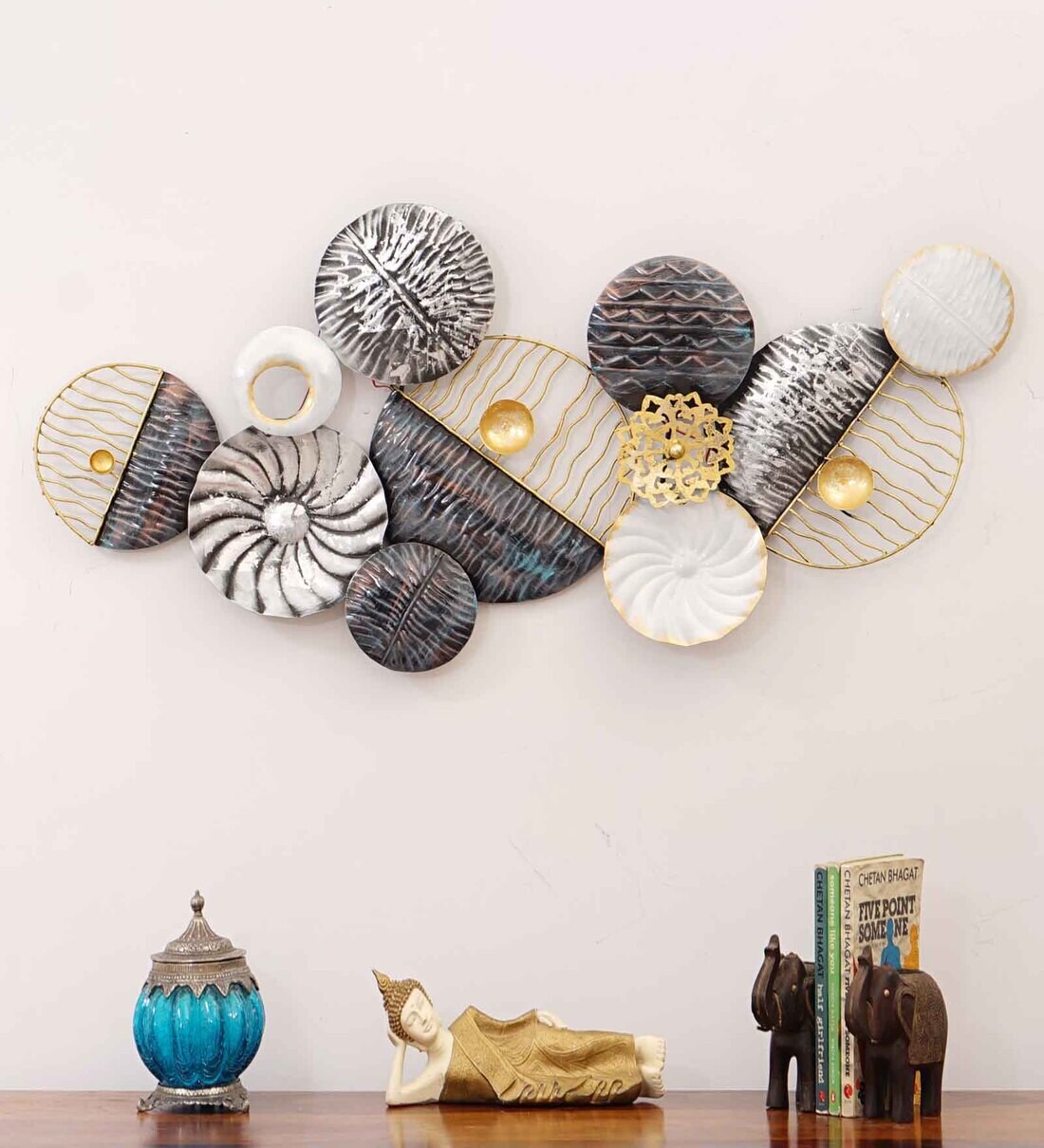 Buy Iron Designer Wire With Led Metal Wall Art at 40 OFF by The SK