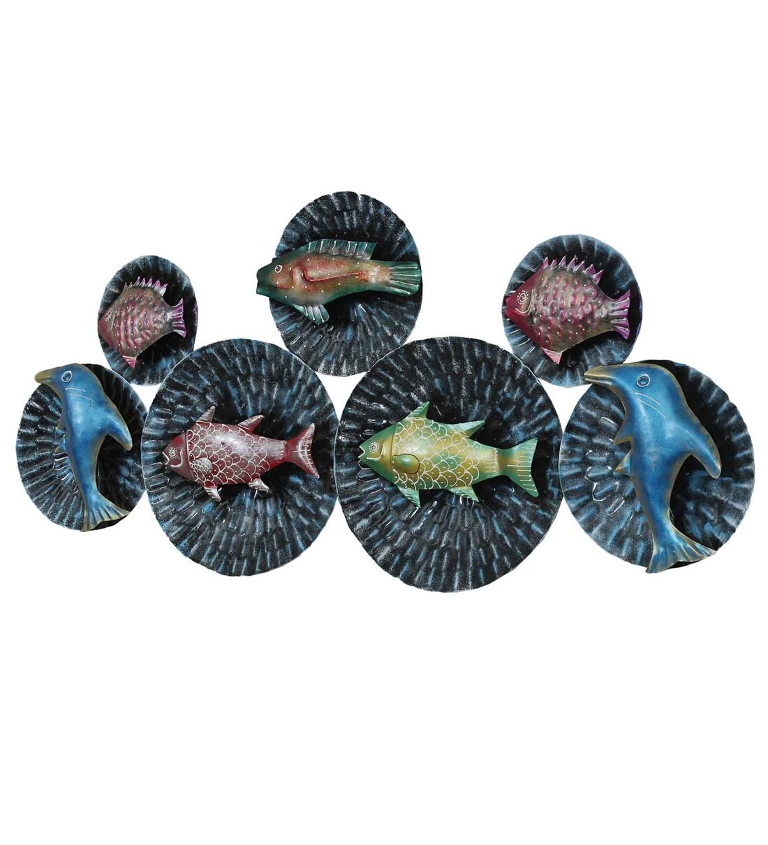 Buy Iron Fish Wall Art In Multicolour By Sugandha Online Wildlife