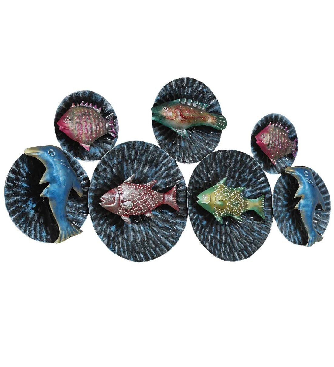 Buy Iron Fish Wall Art In Multicolour By Sugandha Online Wildlife