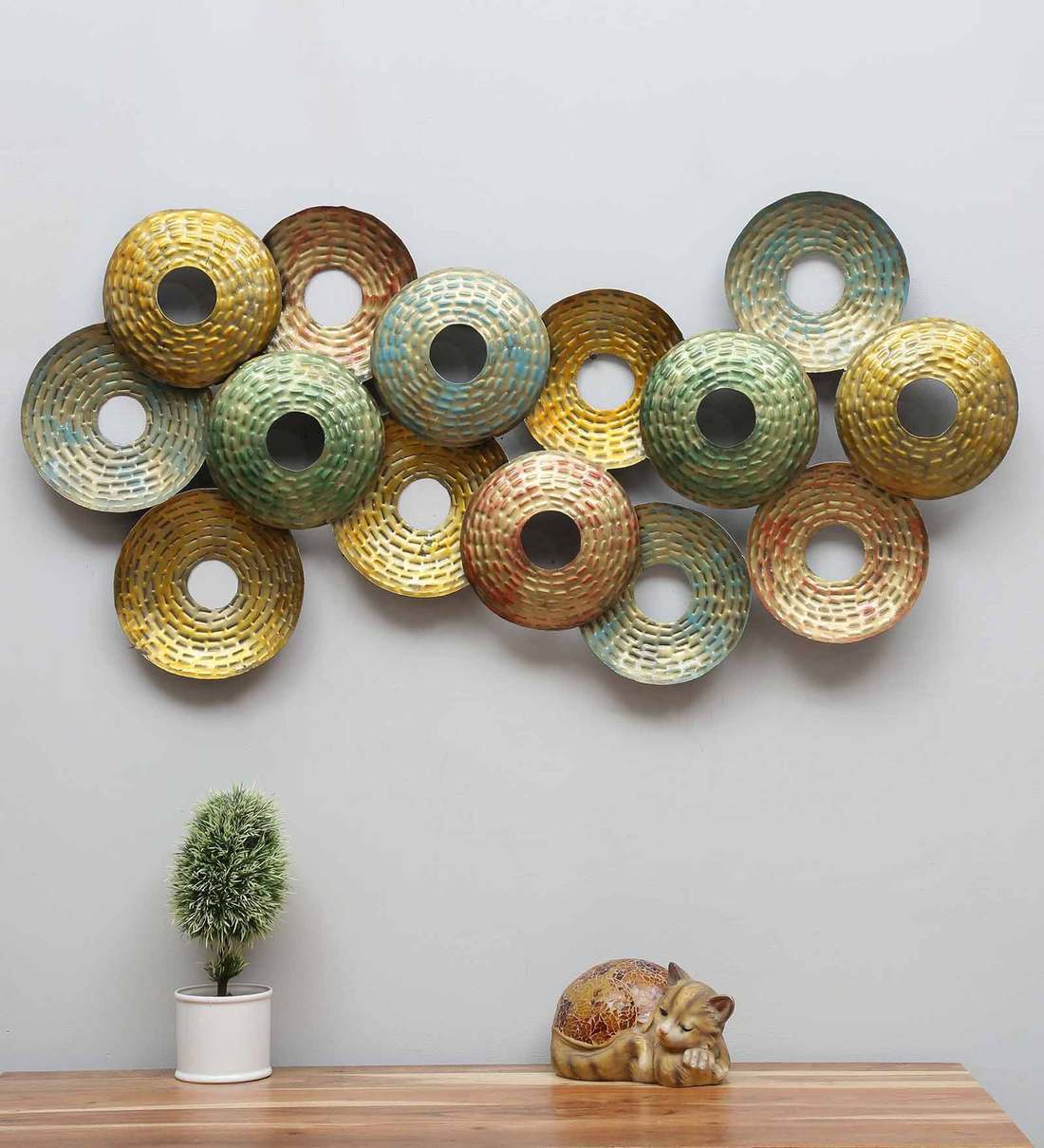 Buy Iron Abstract Wall Art Gold at 25% OFF by Desert Oak | Pepperfry