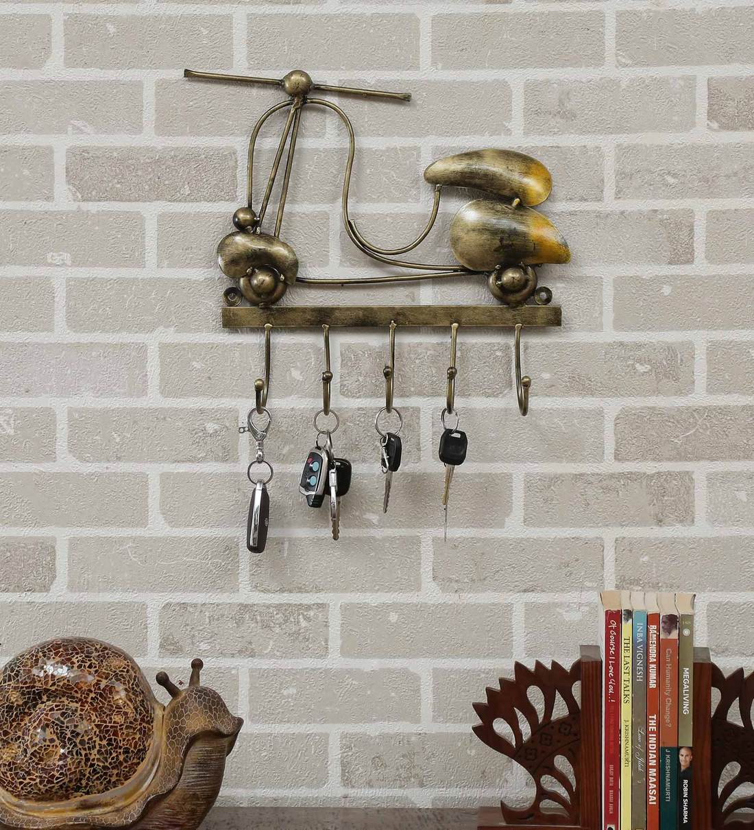 Buy Iron Scooter Wall Hook Wall Art Key Holder At 30% Off By Decocraft 