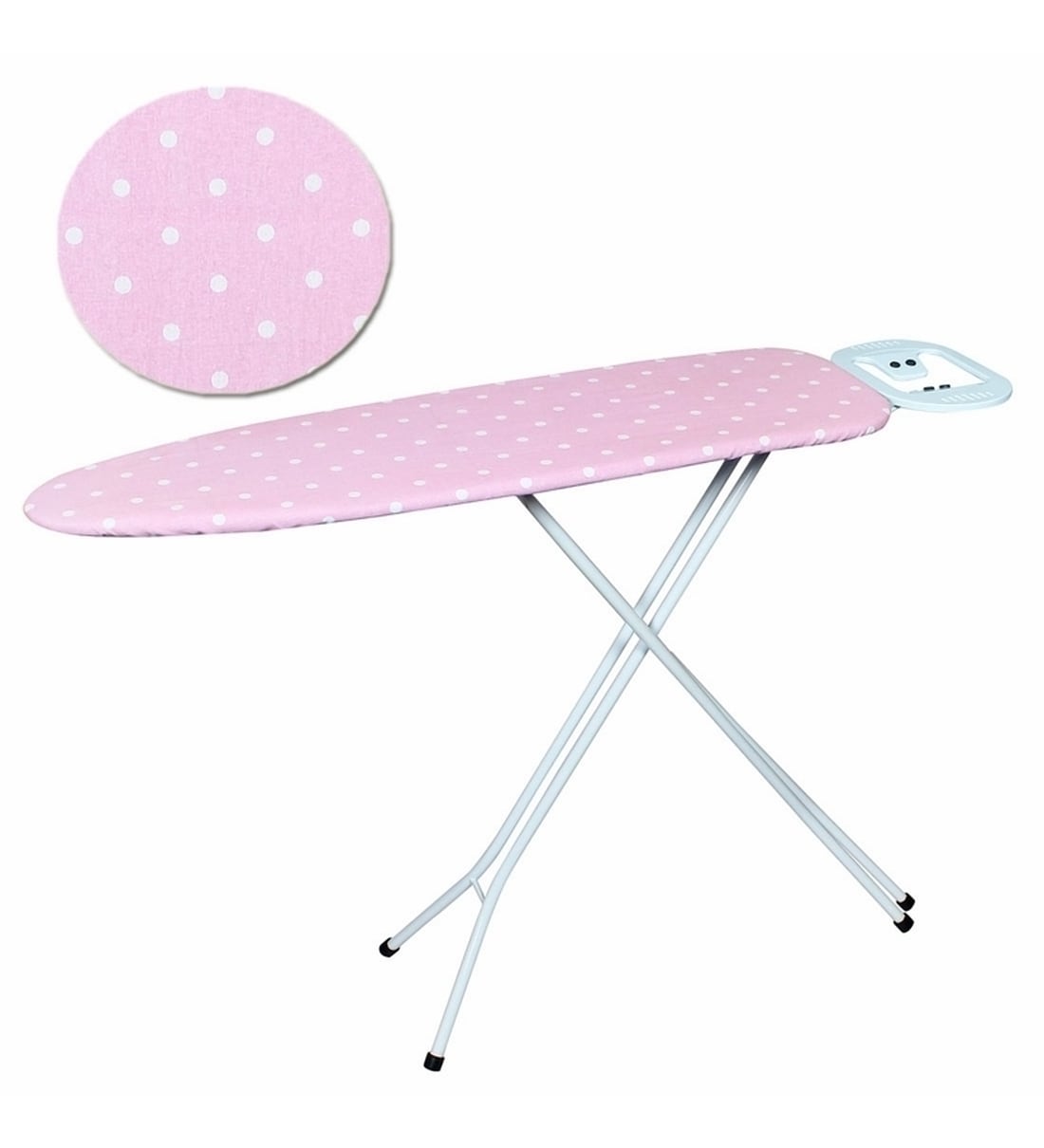 Buy Stainless Steel Ironing Board With Iron Holder In Pink (L 43, W