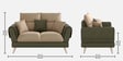Ira 2 Sofa In Green Color