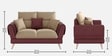 Ira 2 Sofa In Soft Tan Color