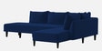 Ira Fabric 6 Seater Sofa Cum Bed Lhs In Royal Blue Colour