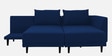 Ira Fabric 6 Seater Sofa Cum Bed Lhs In Royal Blue Colour
