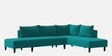 Ira Fabric 6 Seater Sofa Cum Bed Lhs In Sea Green Colour