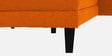 Ira Fabric 6 Seater Sofa Cum Bed Lhs In Vivid Orange Colour