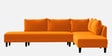 Ira Fabric 6 Seater Sofa Cum Bed Lhs In Vivid Orange Colour