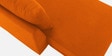 Ira Fabric 6 Seater Sofa Cum Bed Lhs In Vivid Orange Colour