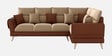 Ira 6 Seater LHS Sofa In Brown Color