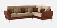 Ira 6 Seater LHS Sofa In Brown Color