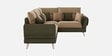 Ira 6 Seater Lhs Sofa In Green Colour