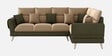 Ira 6 Seater Lhs Sofa In Green Colour
