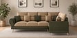 Ira 6 Seater Lhs Sofa In Green Colour