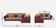 Ira 6 Seater LHS Sofa In Soft Tan Color