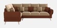 Ira 6 Seater RHS Sofa In Brown Color