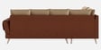Ira 6 Seater RHS Sofa In Brown Color