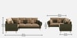Ira 6 Seater Rhs Sofa In Green Colour