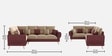 Ira 6 Seater RHS Sofa In Soft Tan Color