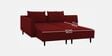 Ira Fabric 6 Seater Sofa Cum Bed RHS In Blood Maroon Colour