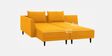 Ira Fabric 6 Seater Sofa Cum Bed RHS In Bold Yellow Colour