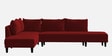 Ira Fabric 6 Seater Sofa Cum Bed RHS In Blood Maroon Colour