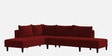 Ira Fabric 6 Seater Sofa Cum Bed RHS In Blood Maroon Colour