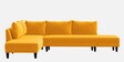 Ira Fabric 6 Seater Sofa Cum Bed RHS In Bold Yellow Colour