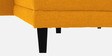 Ira Fabric 6 Seater Sofa Cum Bed RHS In Bold Yellow Colour
