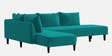 Ira Fabric 6 Seater Sofa Cum Bed RHS In Sea Green Colour