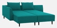 Ira Fabric 6 Seater Sofa Cum Bed RHS In Sea Green Colour