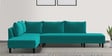 Ira Fabric 6 Seater Sofa Cum Bed RHS In Sea Green Colour