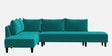Ira Fabric 6 Seater Sofa Cum Bed RHS In Sea Green Colour