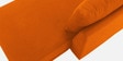 Ira Fabric 6 Seater Sofa Cum Bed RHS In Vivid Orange Colour