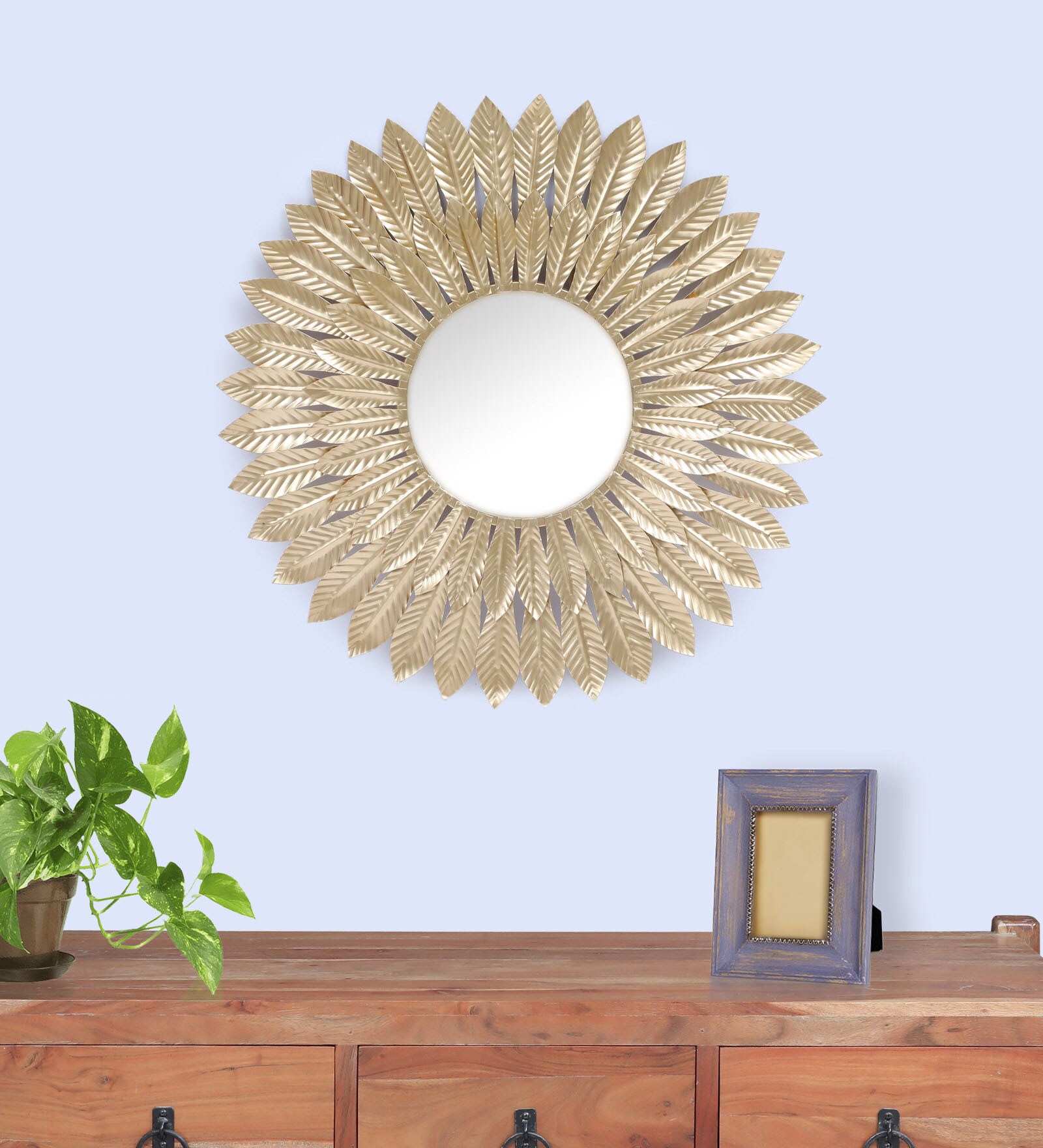 Buy Iron Aster Wall Mirror By Vedas at 51 OFF by Vedas Pepperfry