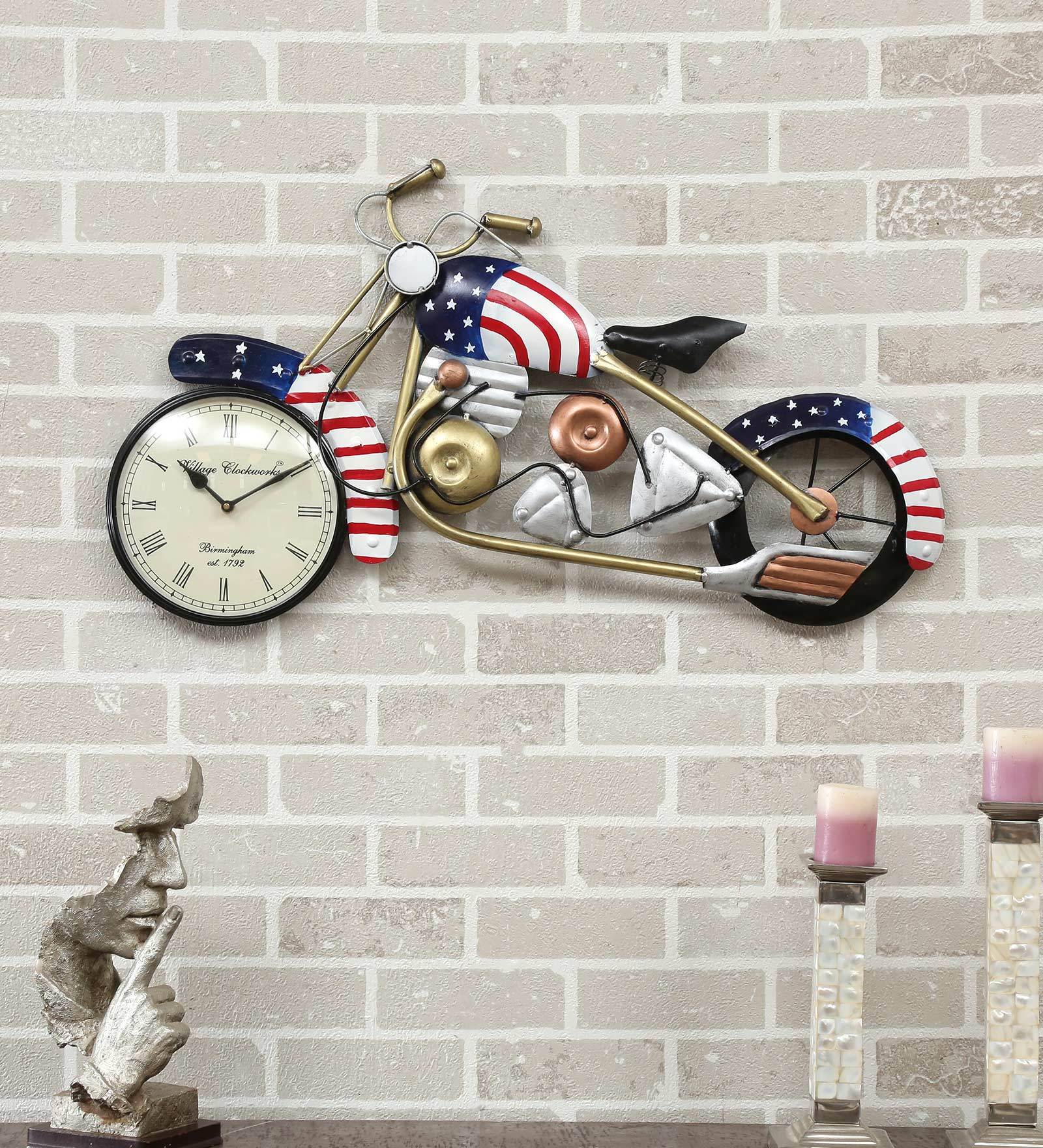 Iron Bike Wall Art In Blue