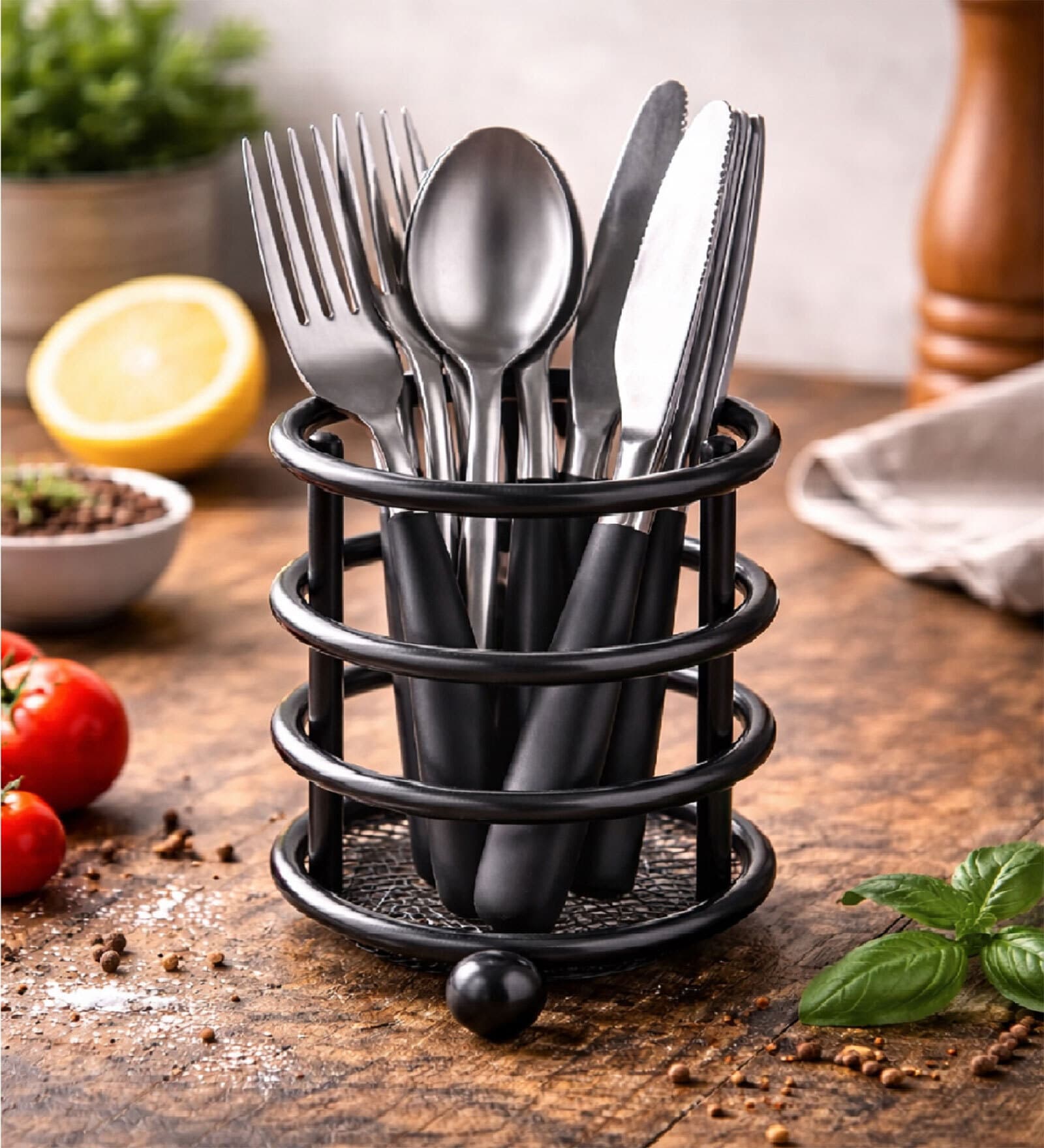 Iron Cutlery Holder