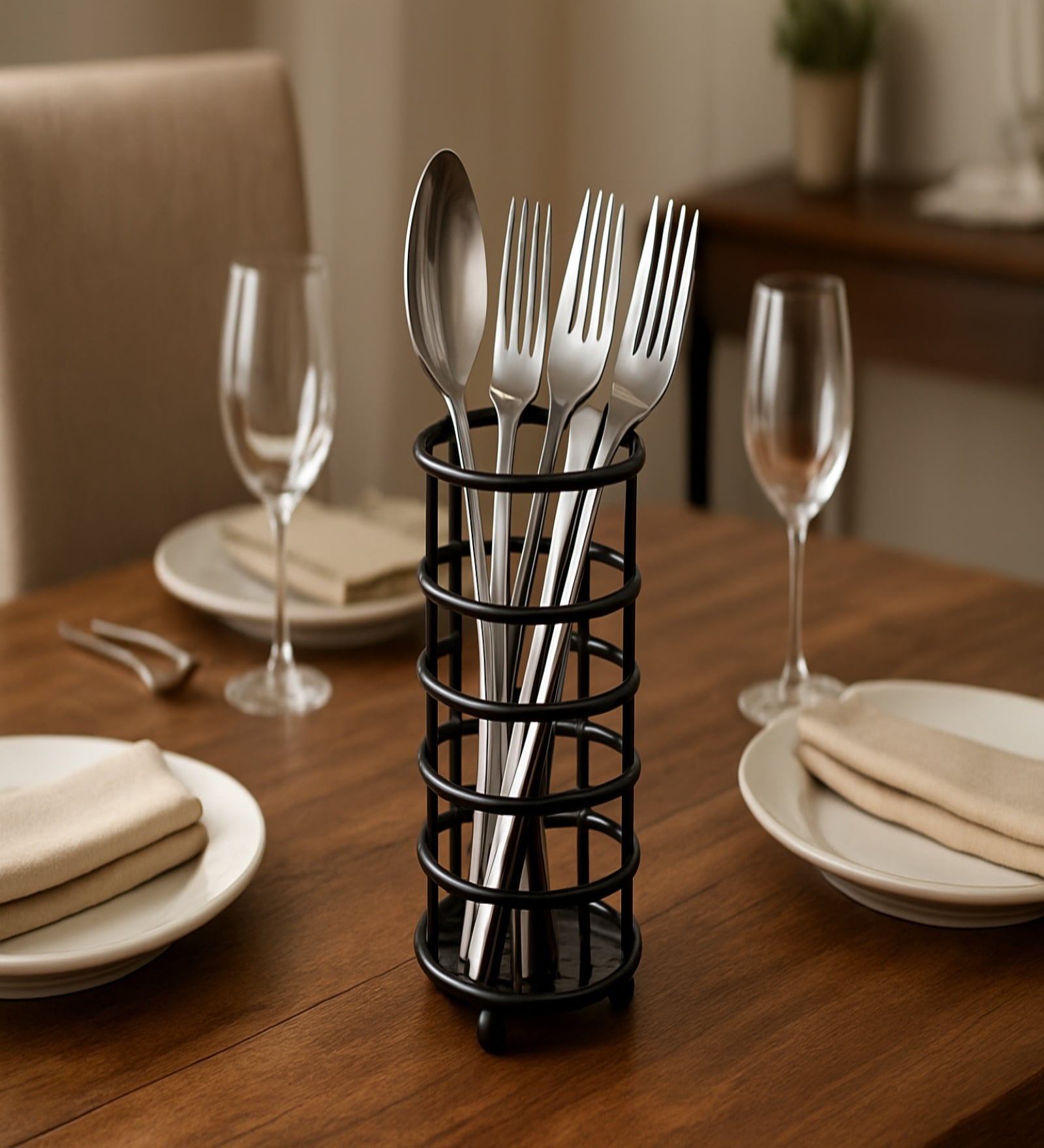 Iron Cutlery Holder